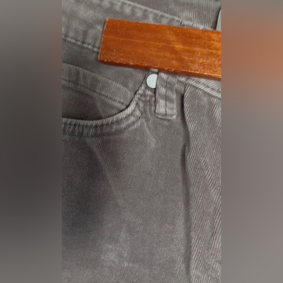 7 for all mankind grey corduroy jeans - high rise skinny -size 6 - Picture 2 of 6